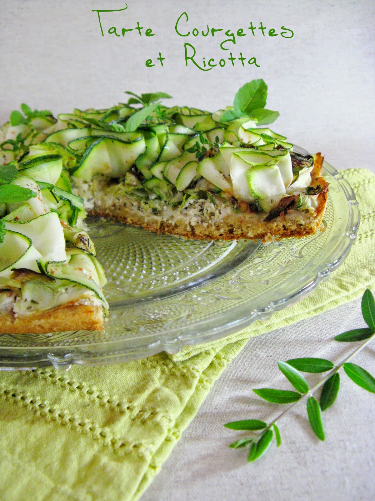 J'en reprendrai bien un bout... Tarte Courgettes et Ricotta