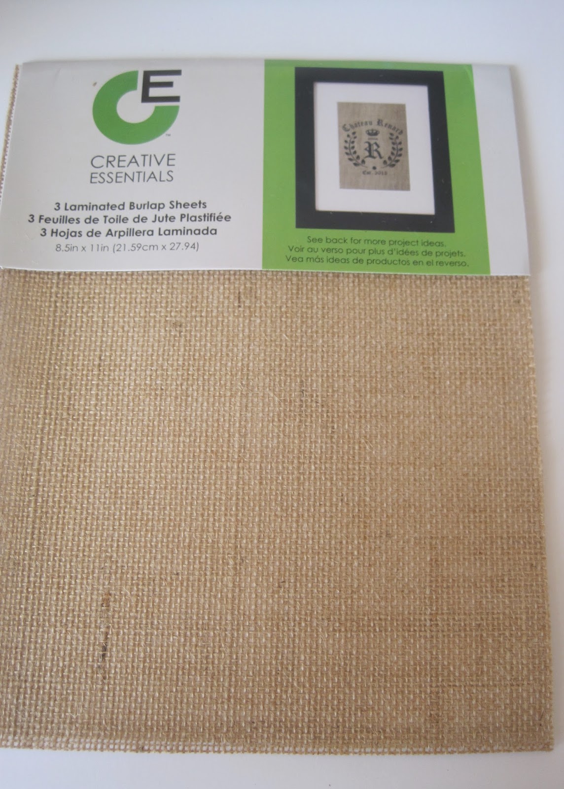 Across the Boulevard Printing On Laminated Burlap Sheets