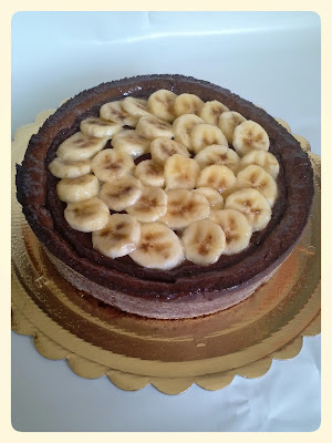 torta di cioccolato e banane