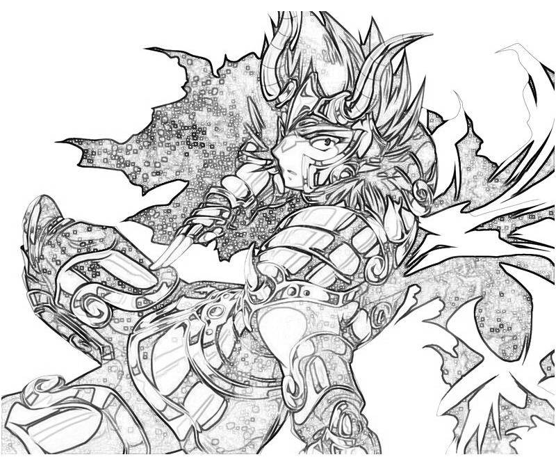 Capricorn Shura Skill Coloring Pages capricorn-shura-skill-coloring-pages