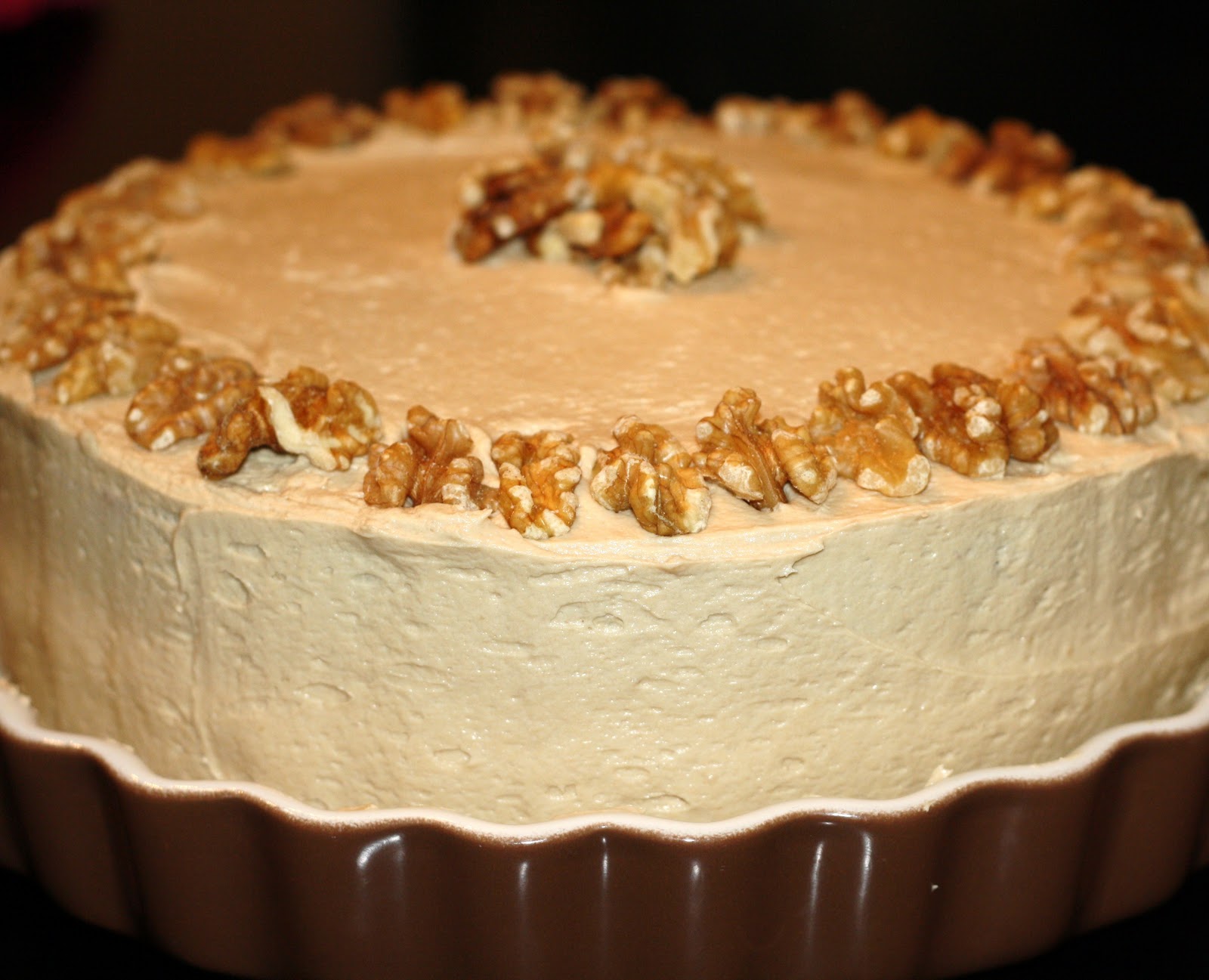 sunday sweets maplewalnut cake with brownsugar frosting