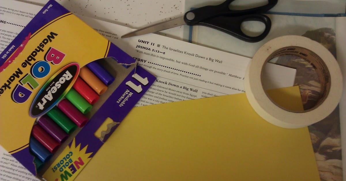 Joshua Fit the Battle of Jericho Craft Idea Adventure's in Children