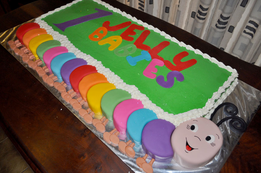 Delana's Cakes Jelly Babies Business Logo Cake