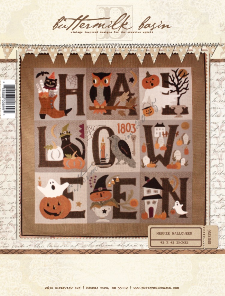 Buttermilk Basin Design Studio Halloween Party is HERE!!!!!! FREE Pattern