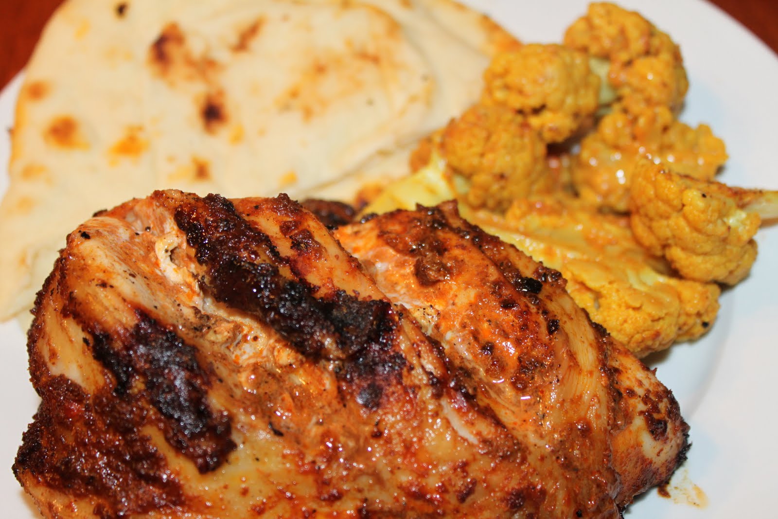 Mae's Kitchen: Homemade Chicken Tikka with Curry Cauliflower and paired