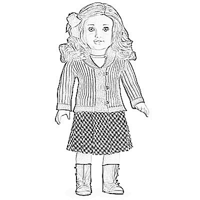 girlcoloringpagesjulie american girl dolls mckenna american girl
