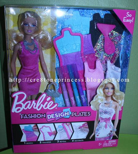 Barbie- Fashion Design Plate Playing set