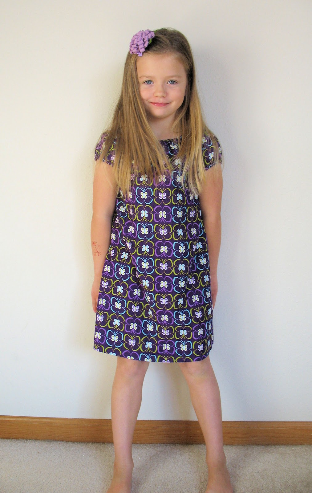 Heartland Happy Purple Peasant Dress