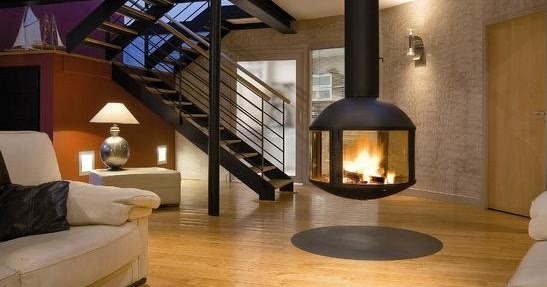Fotos de Chimeneas: Chimenea colgante para interiores
