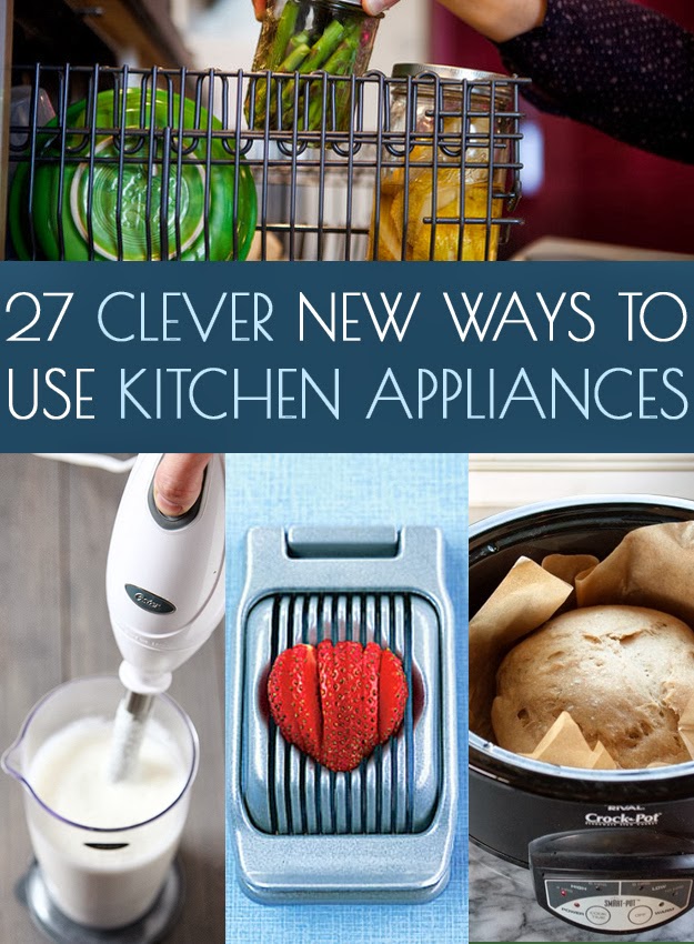 27 Clever Ways To Use Your Kitchen Appliances DIY Craft Projects