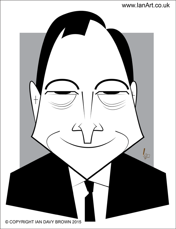 ECB President Mario Draghi caricature ECB President Mario Draghi caricature