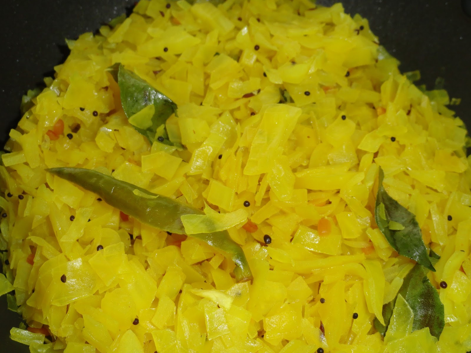 Eat n Eat little More South Indian style Cabbage Sabzi/Cabbage Palya