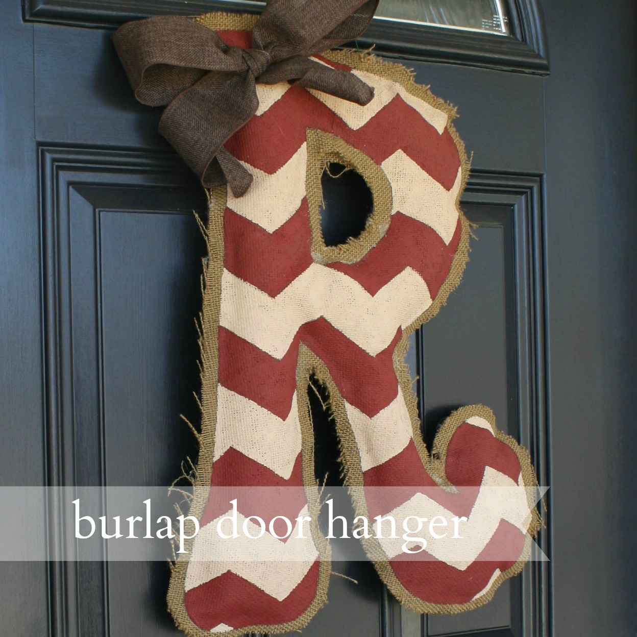 live a little wilder burlap door hanger {tutorial}