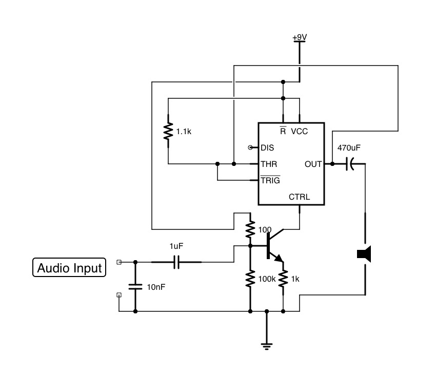 amplifier audio 555 class circuit using iphone icircuit modified app
