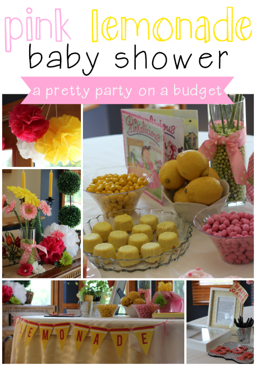 pink lemonade themed baby shower