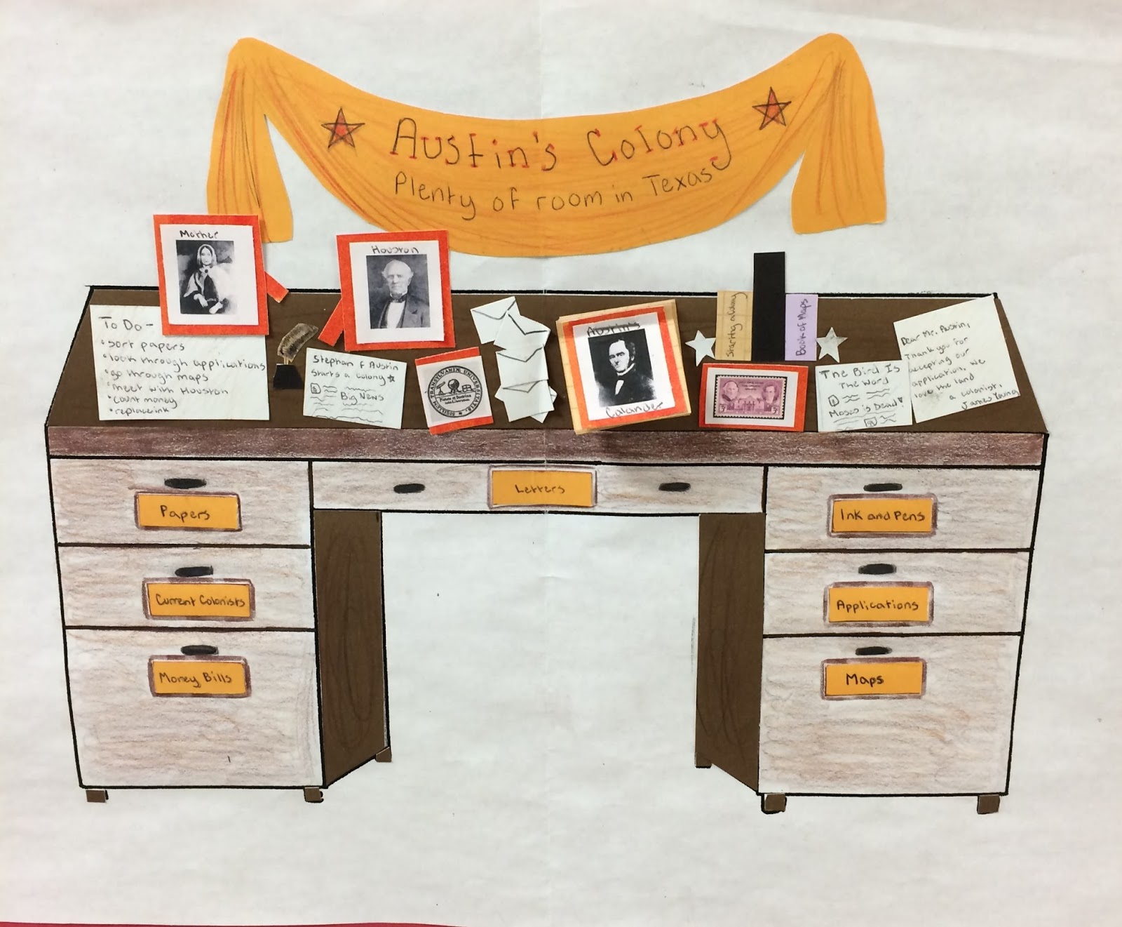 Famous Person's Desk Social Studies Success