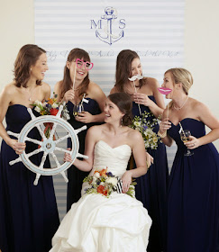 Style Me Pretty featuring Kate Aspen nautical wedding