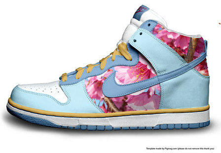mens nike flower shoes
