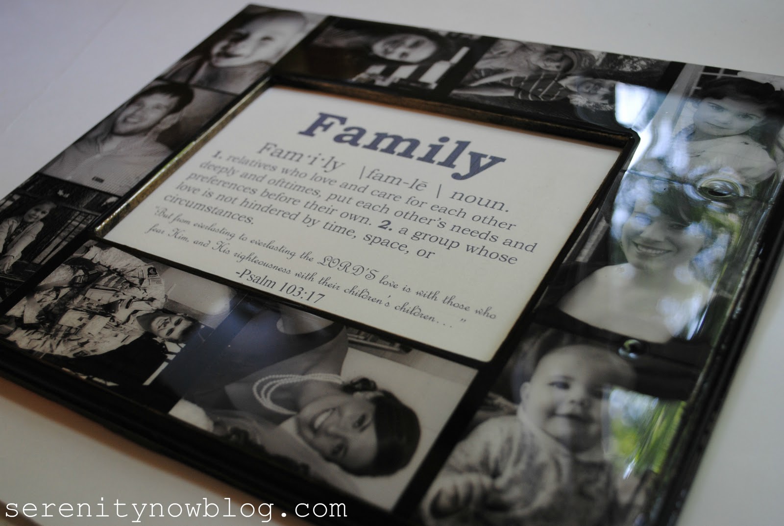 Serenity Now Keepsake Family Photo Collage Frame Tutorial