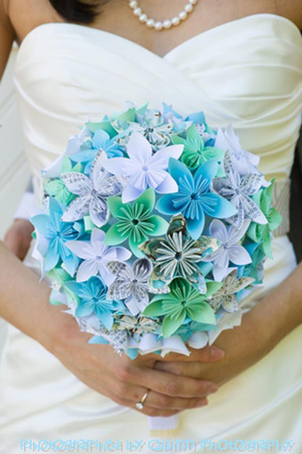 LWadamelon DIY Wedding Crafts Origami Flower Bouquets