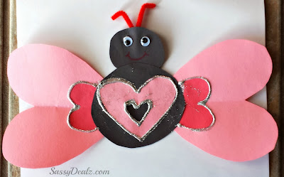 kids butterfly valentines day craft