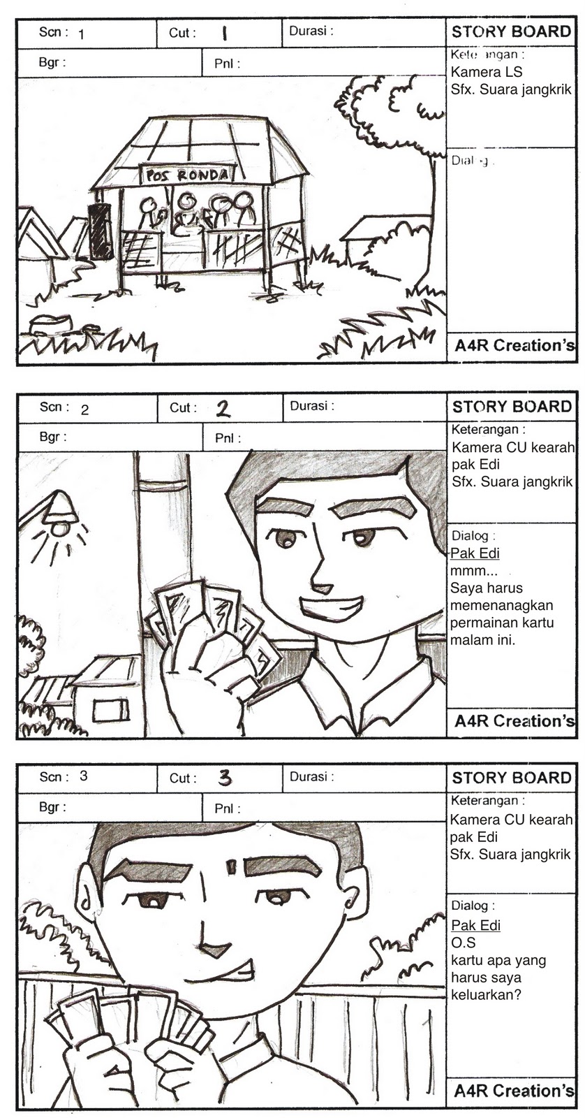 my name is dewi Storyboard Iklan &quot;Teh Hijau Daun&quot;