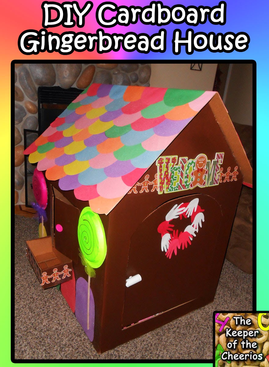 Cardboard Gingerbread Playhouse DIY