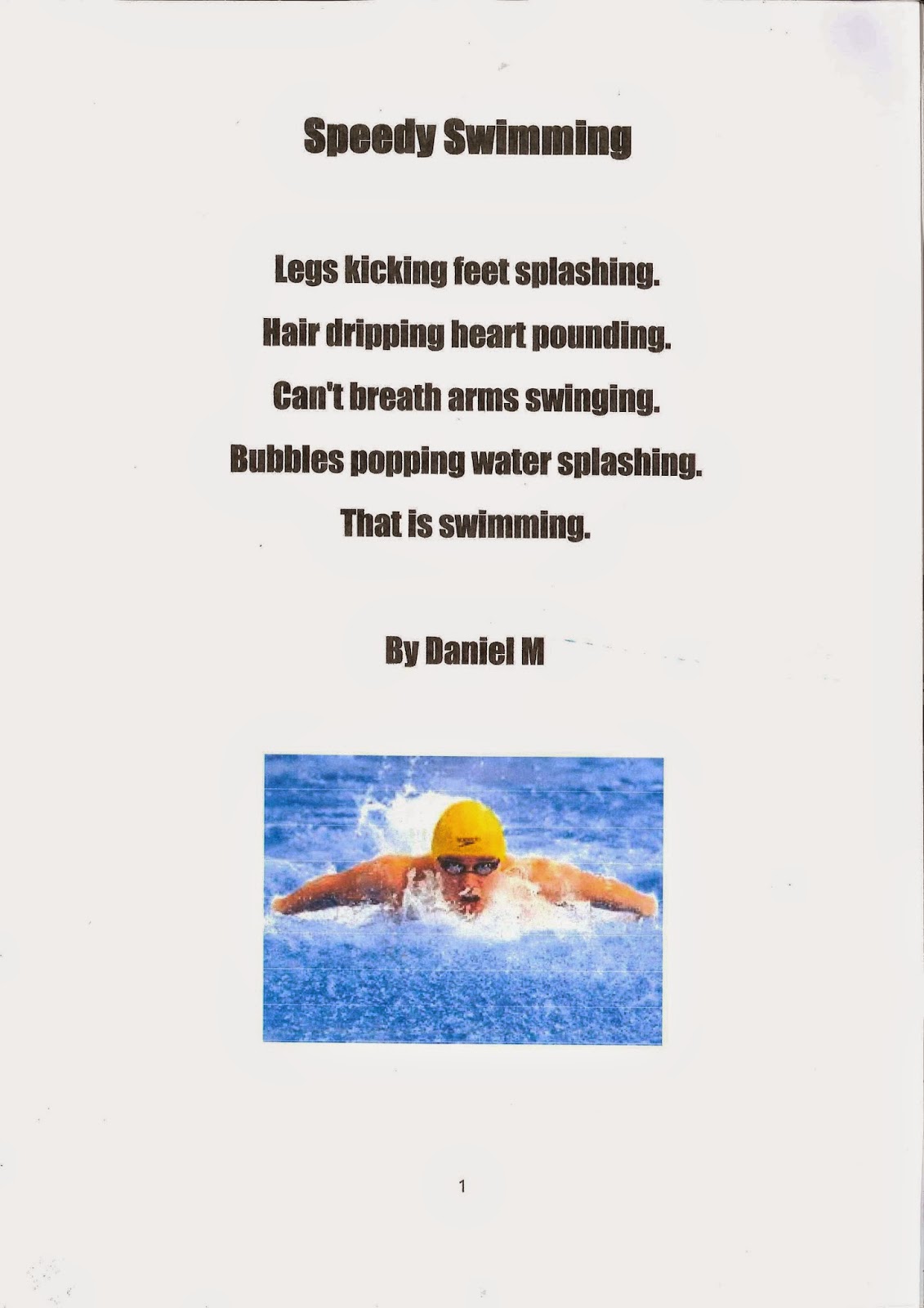 Makarewa School Room One Swimming Poems