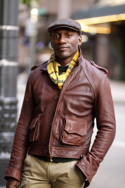 Calvin Jenkins Nordstrom Seattle Street Style Fashion Yellow scarf 