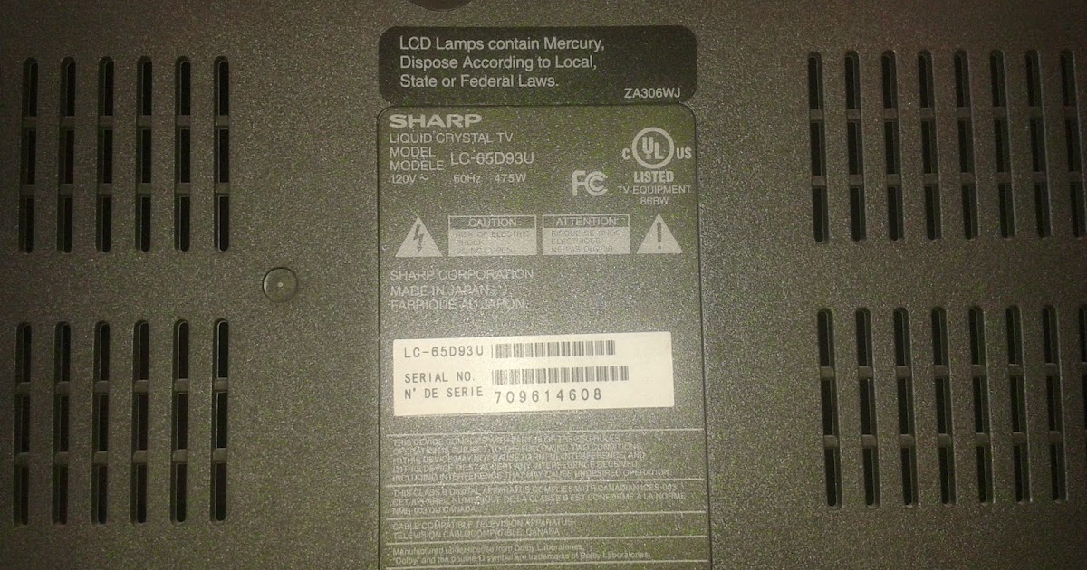 Coppell TV Repair LLC online blog Sharp LC65D93U blinking blue LED