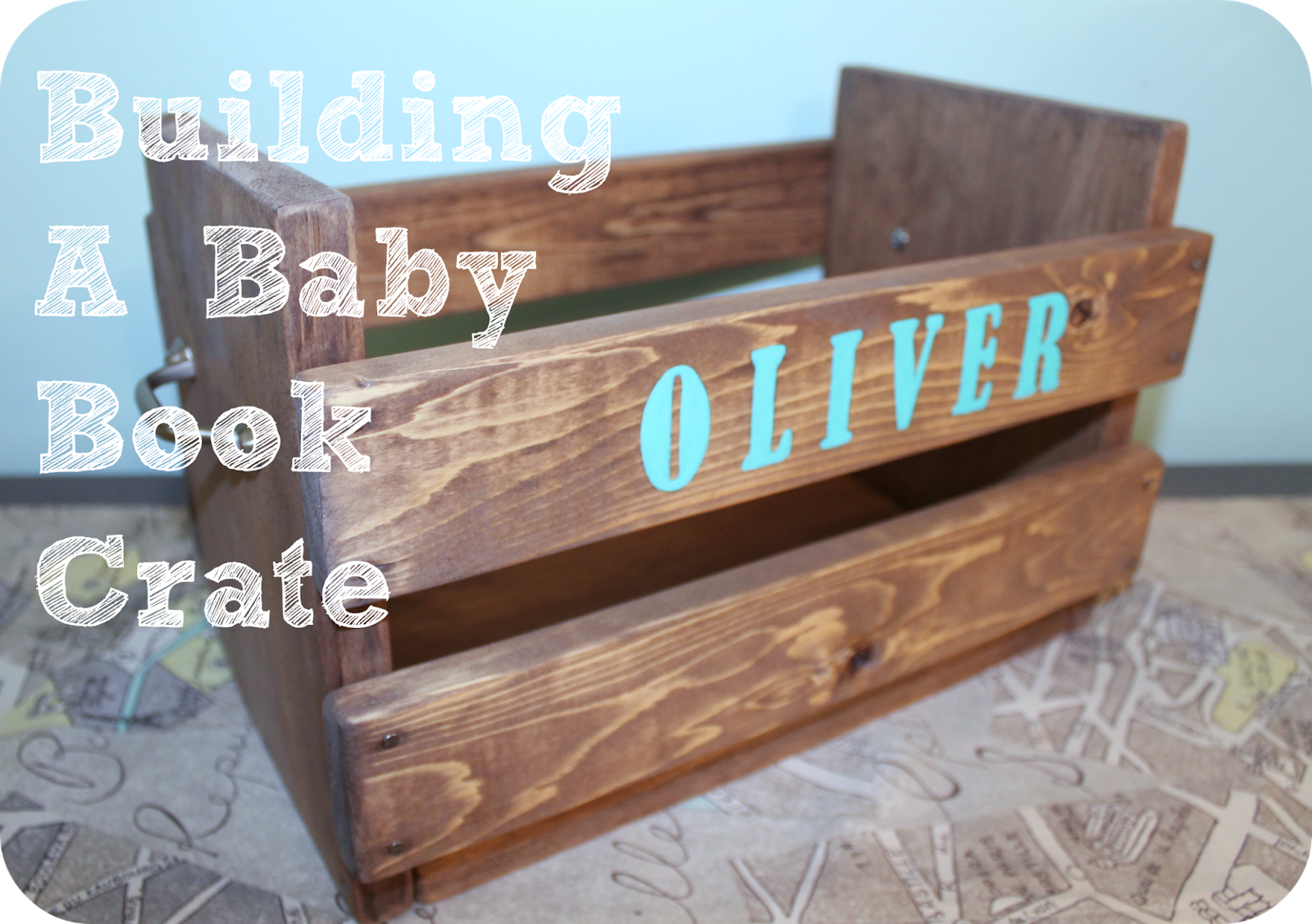 Antics of a Daydreamer DIY Baby Book Crate