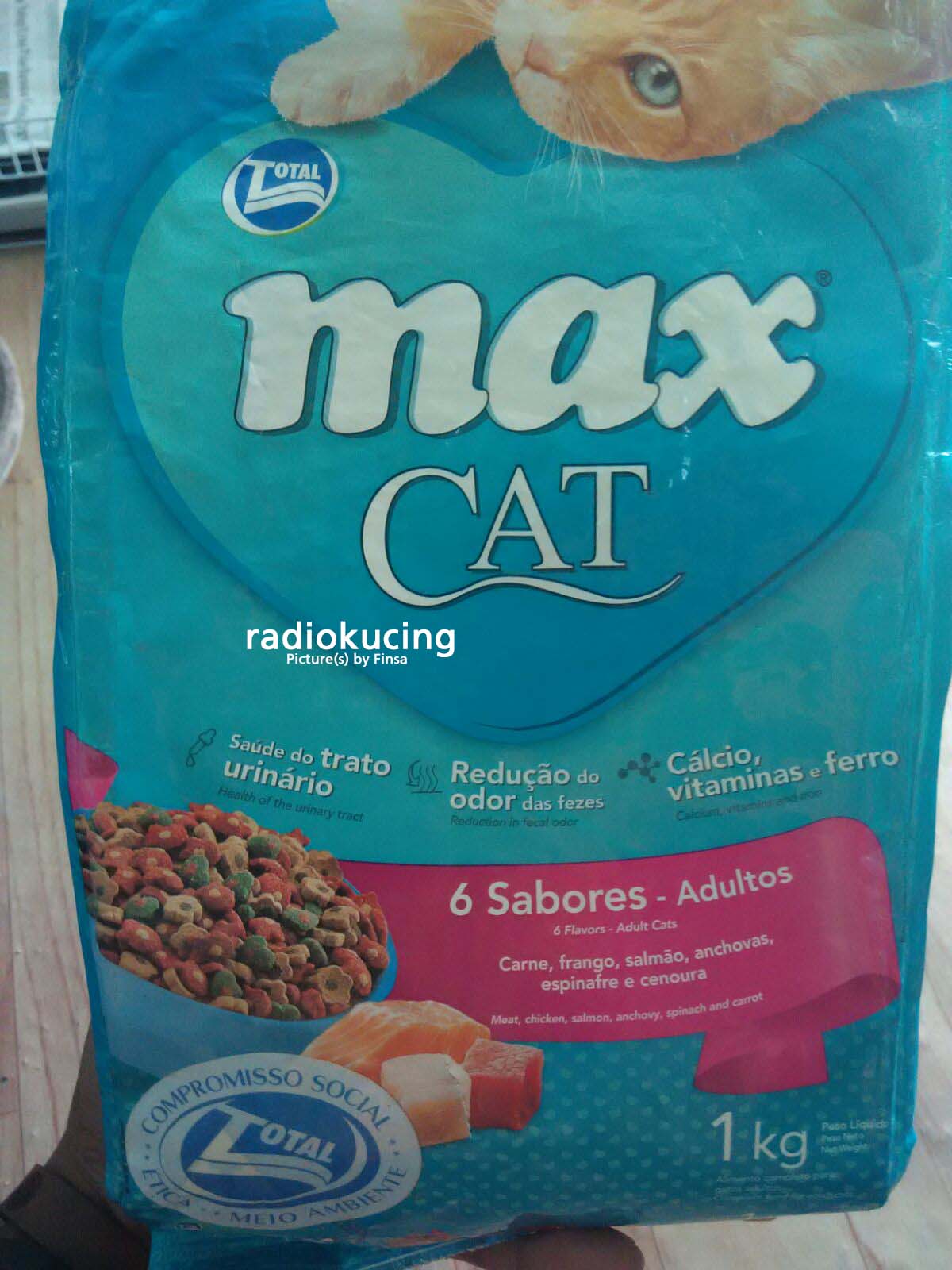 Review Makanan Kucing Max Cat Adult Sabores