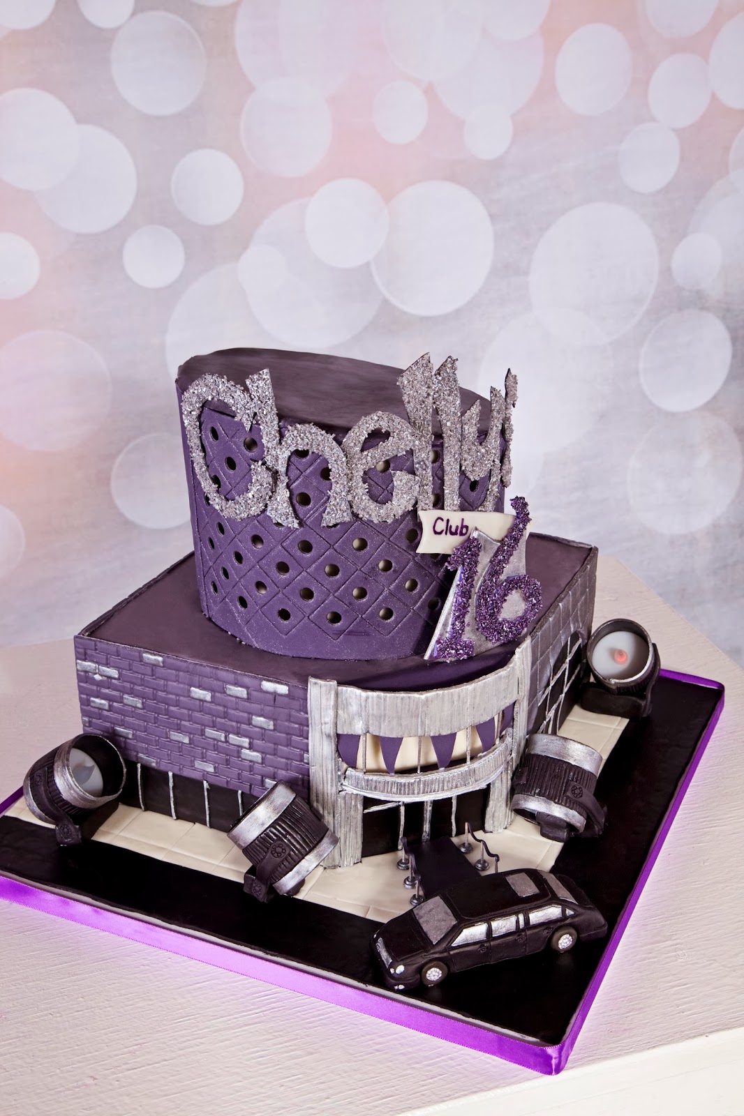 Delectable Cakes Old School Vegas Themed Sweet 16 Birthday Cake