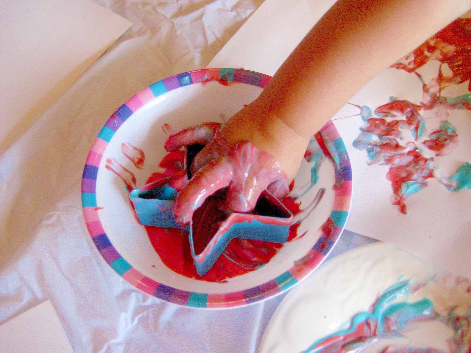 globs of paint
