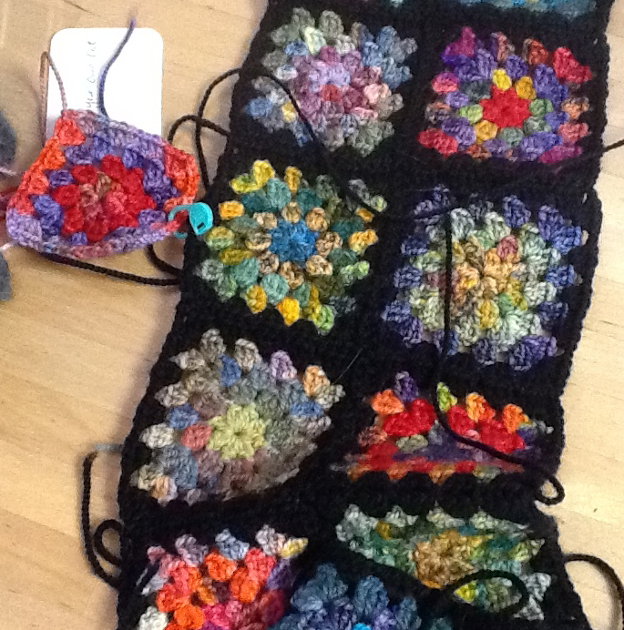 kyarns Customer Project Stained Glass Granny Squares
