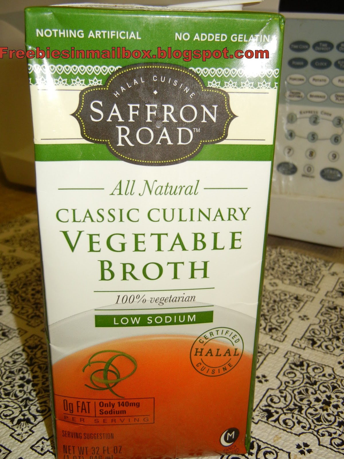 Freebies in Mailbox Saffron Road Food Products Review and Giveaway