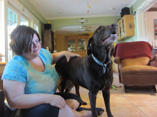 Michele is scratching Willow, who is deeply appreciative! Michele is scratching Willow, who is deeply appreciative!