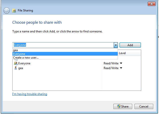 Tutorial cara sharing data lewat kabel LAN di windows 7 Tutorial cara sharing data lewat kabel LAN di windows 7