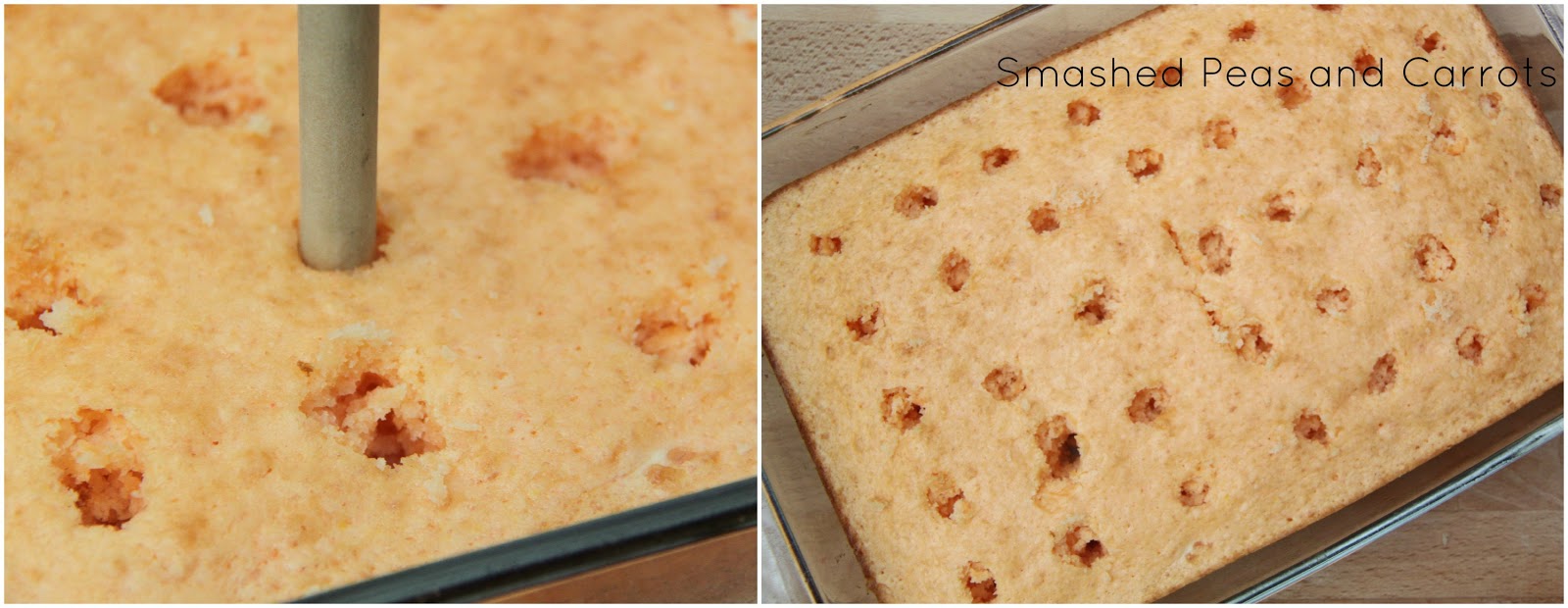 RECIPE Orange Dreamsicle Poke Cake and Pillsbury Giveaway! Smashed Peas & Carrots