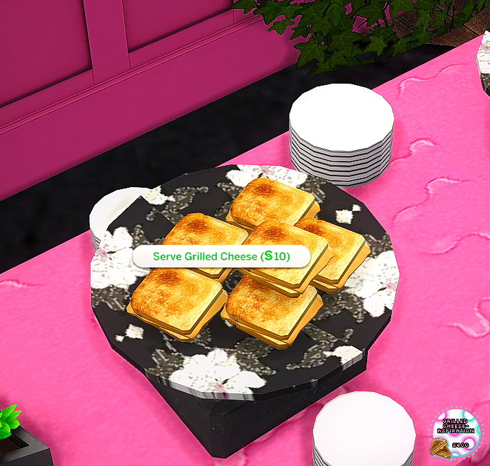 My Sims 4 Blog TS2 Grilled Cheese Buffet Table by GrilledCheeseAspiration