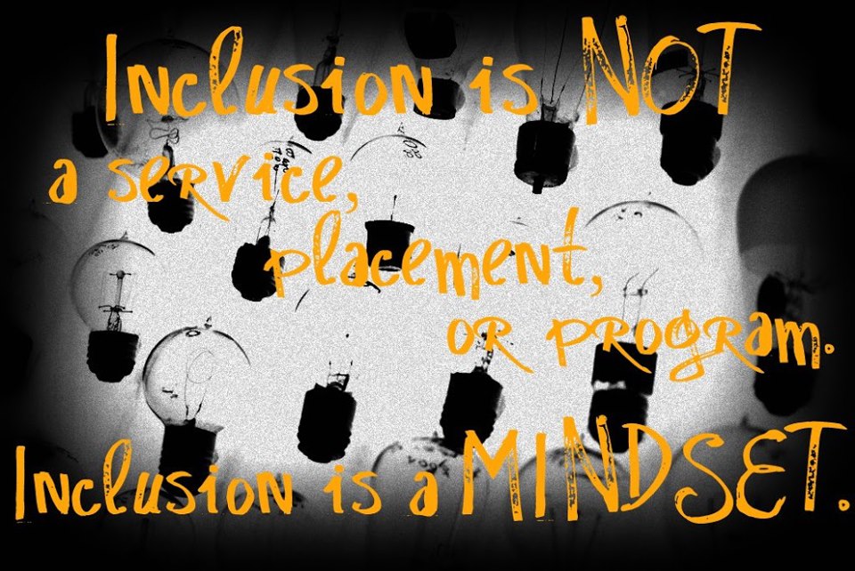 Removing the Stumbling Block Inclusion is NOT a Program