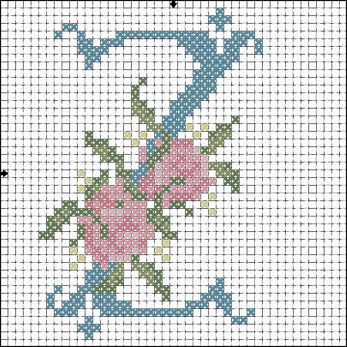 Cross stitch alphabet, Monogram cross stitch, Cross stitch letters