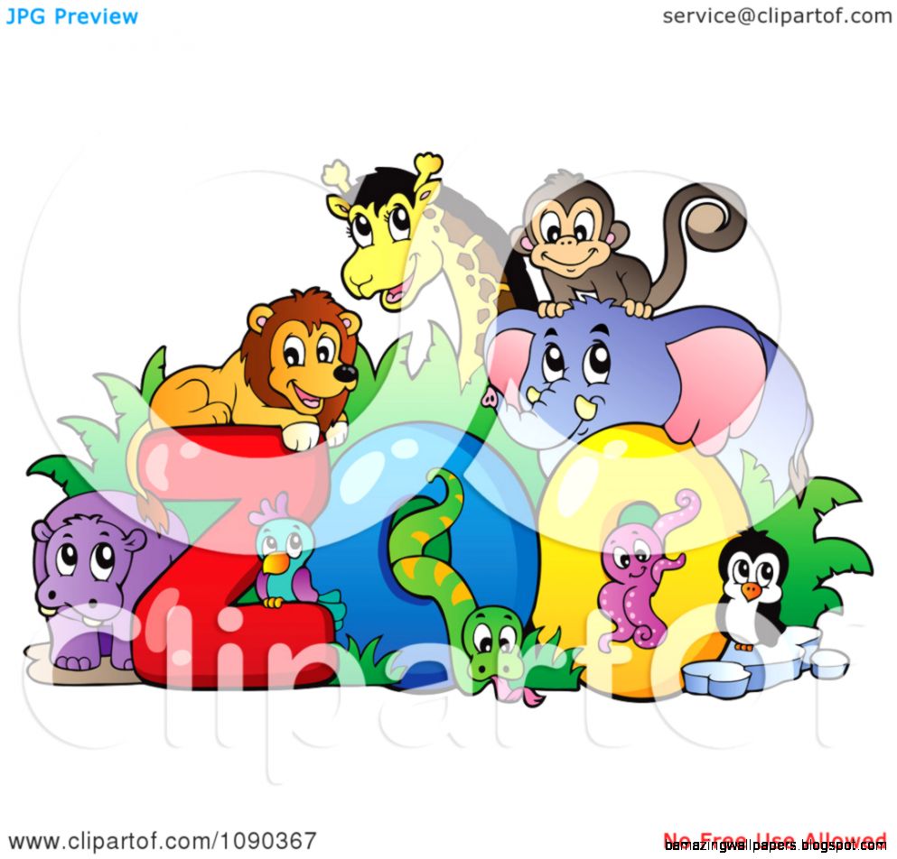 Clipart Animals Around The Word Zoo   Royalty Free Vector Clipart Animals Around The Word Zoo   Royalty Free Vector