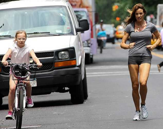 Kelly Bensimon out on a jog in Manhattan