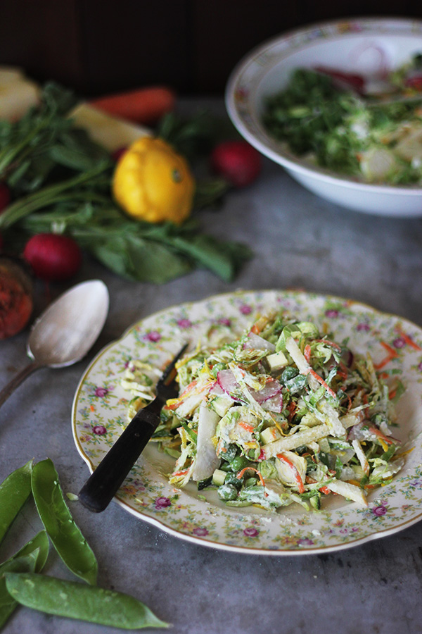 Chopped Spring Salad with Sunseed Dressing Wholehearted Eats