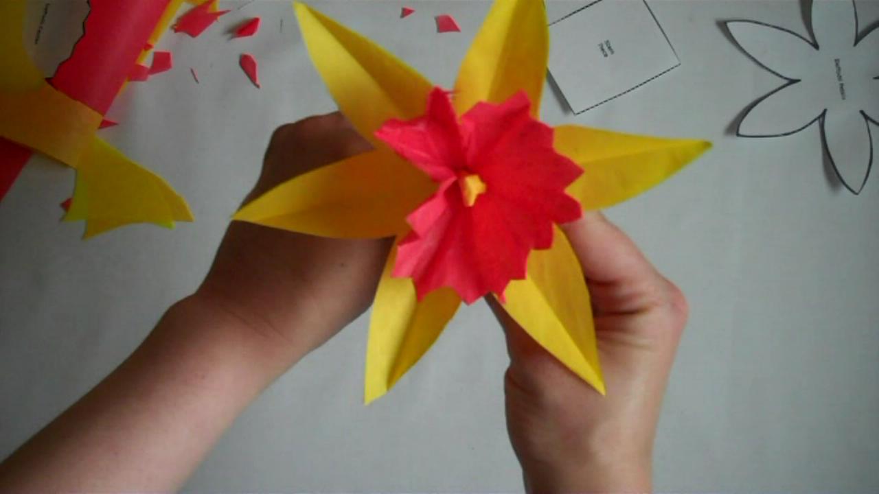 How To Bliss How to Make a Paper Flower Daffodil