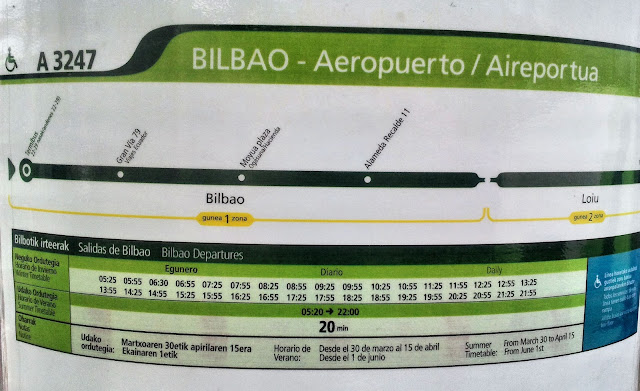 Cómo ir del aeropuerto de Bilbao al centro de Bilbao en autobús
