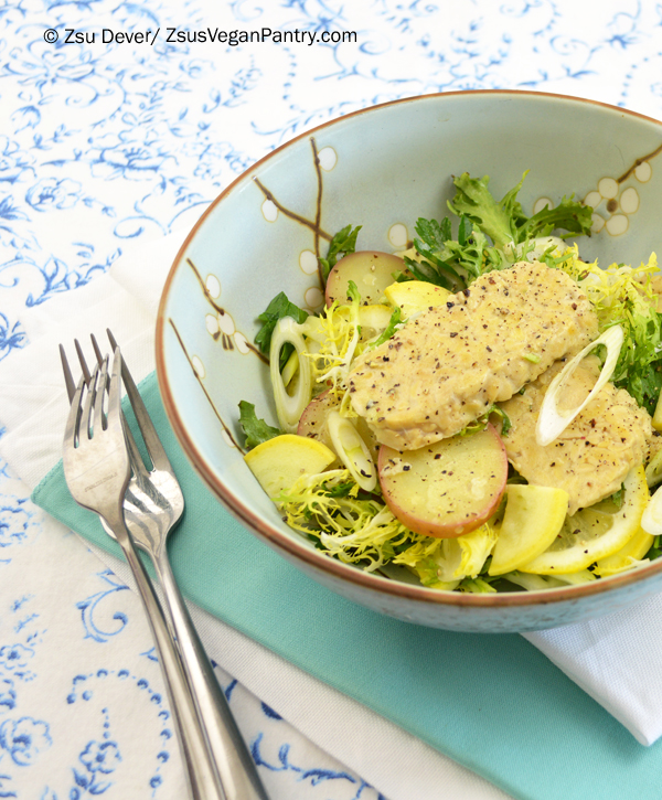 Zsu's Vegan Pantry lemonbraised tempeh salad