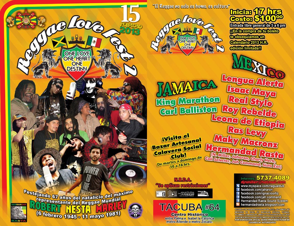 Voces en Resistencia Reggae México Reggae Love Fest