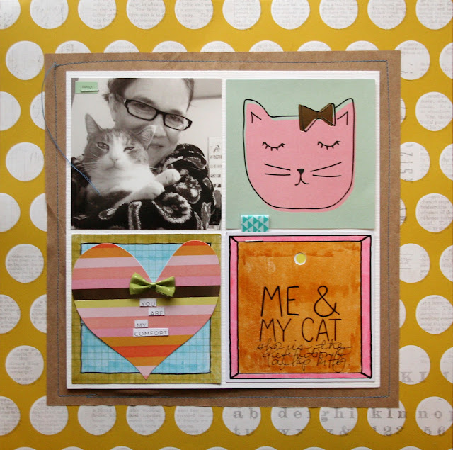 meanderings . . . cocoa daisy his and hers kitty layouts